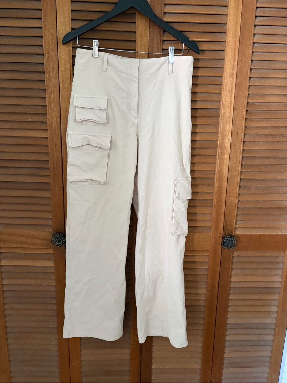 Wilfred Beige Boot-Cut Cargo Pants